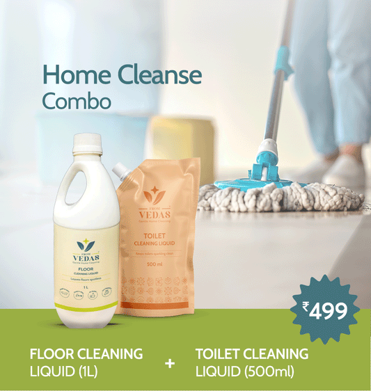 Home Cleanse Combo - Floor cleaner (1L) + Toilet Cleaner (500ml)